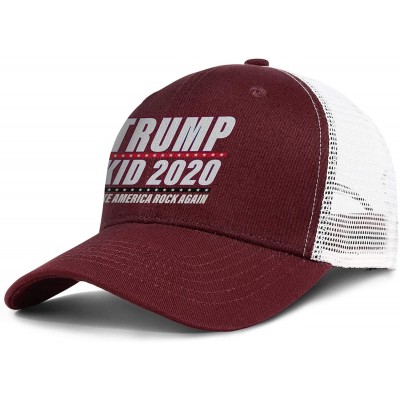 Baseball Caps Trump-2020-white-and-red- Baseball Caps for Men Cool Hat Dad Hats - Trump Kid 2020 - CQ18U0LWDNW $17.19