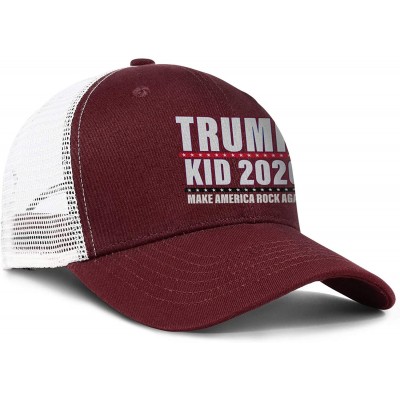 Baseball Caps Trump-2020-white-and-red- Baseball Caps for Men Cool Hat Dad Hats - Trump Kid 2020 - CQ18U0LWDNW $17.19