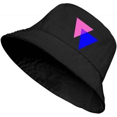 Sun Hats Unisex Bigfoot Flamingo Protection Packable - Bisexual Pride Triangles-2 - CU18WO2RTHN $13.63