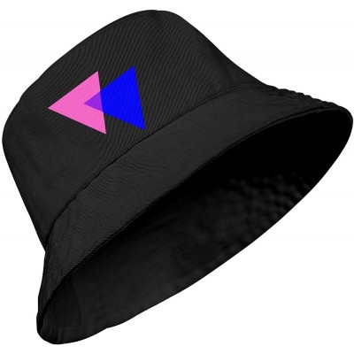 Sun Hats Unisex Bigfoot Flamingo Protection Packable - Bisexual Pride Triangles-2 - CU18WO2RTHN $13.63