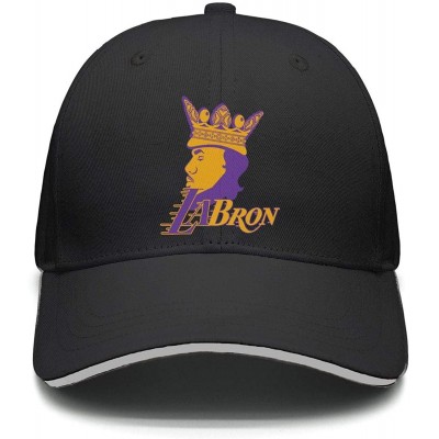 Skullies & Beanies Purple-LABRON-Creative-Word-Logo Printing Womens Mens Hip-hop Hat - Labron Crown Head - CI18NEI7HD0 $21.78