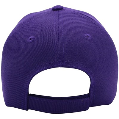 Baseball Caps Classic Baseball Hat Custom A to Z Initial Team Letter- Purple Cap White Black - Letter F - C918NXX85ON $12.10