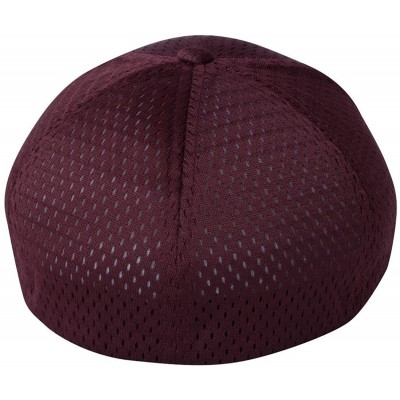 Baseball Caps Athletic Mesh Cap - Maroon - CD114I9SVNJ $11.96