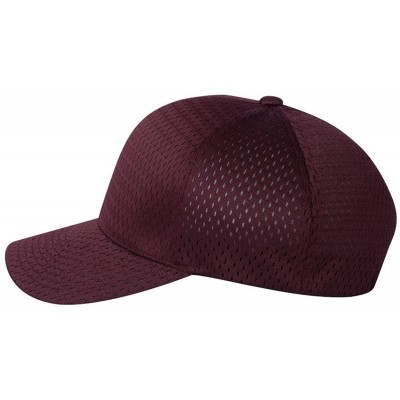 Baseball Caps Athletic Mesh Cap - Maroon - CD114I9SVNJ $11.96