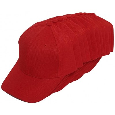 TopHeadwear 12 Pack Adjustable Baseball Hat