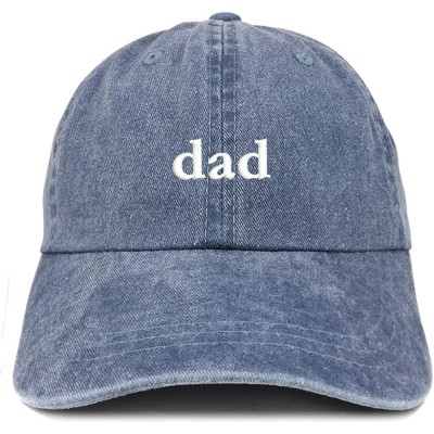 Baseball Caps Mom and Dad Pigment Dyed Couple 2 Pc Cap Set - Pink Navy - CV18I767AGW $33.88