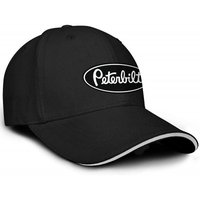 Baseball Caps Unisex Man Baseball Hat Hip Hop Adjustable Mesh Captain-Peterbilt-tiucks-Flat Cap - Black - CW18AHC96HL $14.88