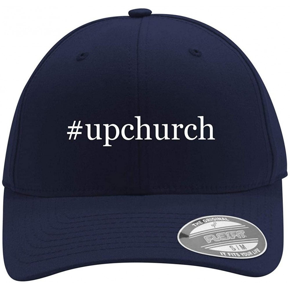 Baseball Caps Upchurch - Men's Hashtag Flexfit Baseball Cap Hat - Dark Navy - CY18WXCAGCD $17.00