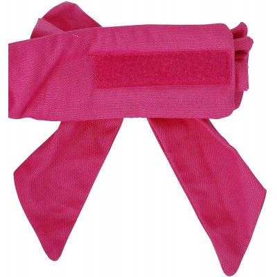 Sun Hats Women's Sportswear Sweat Absorbent Visor Hat w/Ribbon Bow - Fushsia - CT18C5TSGXC $13.15