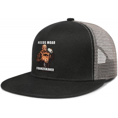 Baseball Caps Unisex Flat Hat Franziskaner-Weissbier- Lightweight Comfortable Adjustable Trucker Hat - Charcoal-gray-61 - C91...