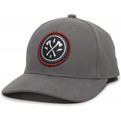 Baseball Caps Circle Axe Patch Hat - Adjustable Baseball Cap for Men & Women - Dark Grey - CN18S85X47E $16.64