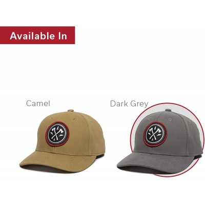 Baseball Caps Circle Axe Patch Hat - Adjustable Baseball Cap for Men & Women - Dark Grey - CN18S85X47E $16.64