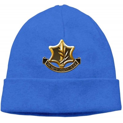 Skullies & Beanies Beanie Knit Hats Skull Caps Israeli Defense Force 2 Men - Royalblue - CJ18KWDZX69 $17.49