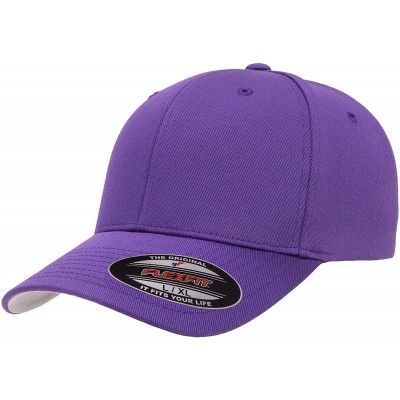 Baseball Caps Men's Athletic Baseball Fitted Cap - Purple - CG192X98IIE $11.98