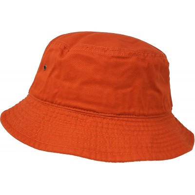 Bucket Hats Bucket Hat Vintage Outdoor Festival Safari Boonie Packable Sun Cap - Rust - CC195IO6UZK $16.54