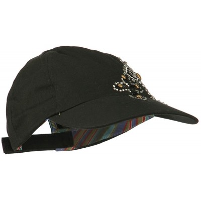 Baseball Caps Sequin and Glitter Cross Baseball Cap - Black - C511VSYE13B $29.38