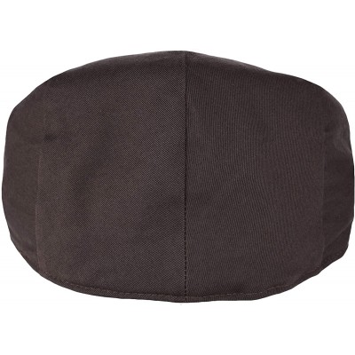 Newsboy Caps Premium Cotton Newsboy Mens Scally Foldable Solid Color Ivy Flat Cap - Brown - CO18UIDA2M2 $13.59