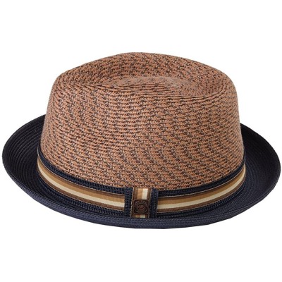 Fedoras Mens Summer Foldable Packable Trilby Hat - Sand - CB12ESXBAAN $41.75