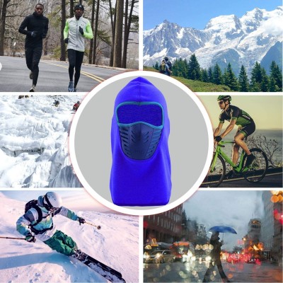 Balaclavas Balaclava Face Mask Cycling Mask- Anti-dust Windproof Outdoor Sport Mask for Motorcycle and Cycling - Navy Blue - ...