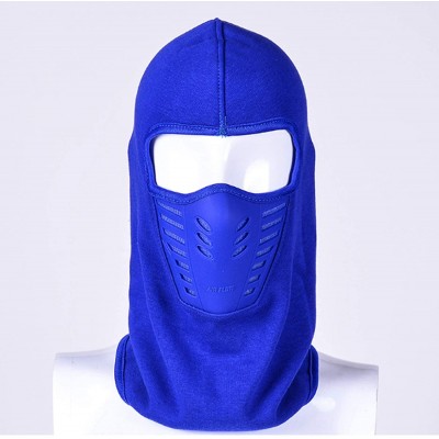 Balaclavas Balaclava Face Mask Cycling Mask- Anti-dust Windproof Outdoor Sport Mask for Motorcycle and Cycling - Navy Blue - ...