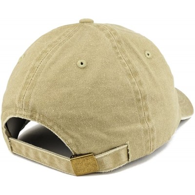 Baseball Caps Blondie Embroidered Washed Cotton Adjustable Cap - Khaki - CA12IFNQL67 $9.69