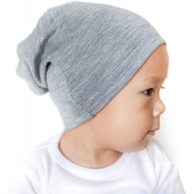 Skullies & Beanies Pure Organic Merino Wool Hat- Slouchy Beanie- Toque- Knit Cap- Skully- Balaclava - Kale - CZ18YXITGHZ $26.88