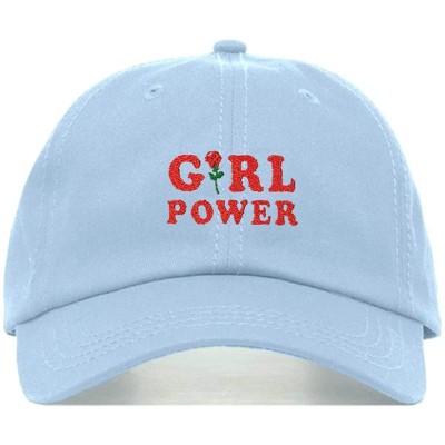 Baseball Caps Girl Power Baseball Hat- Embroidered Dad Cap- Unstructured Soft Cotton- Adjustable Strap Back (Multiple Colors)...