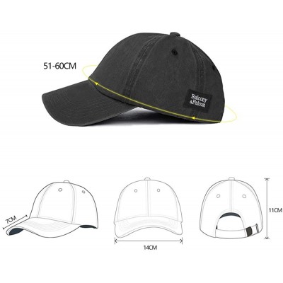 Baseball Caps Balcony Baseball Classic Adjustable Outdoor - Black - CB18RNSWYM8 $7.33