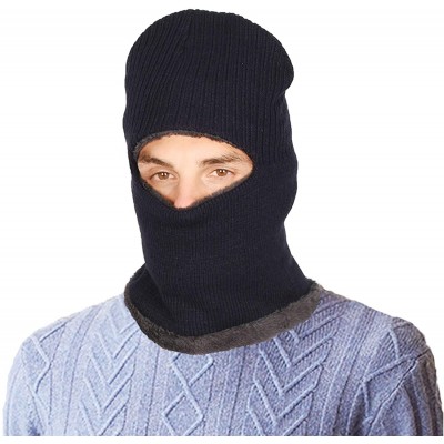 Balaclavas Kint Balaclavas Face Warmer Mask - Thick Double Layer Fleece Lining Windproof Ski Beanie Hat for Mens Womens - CA1...