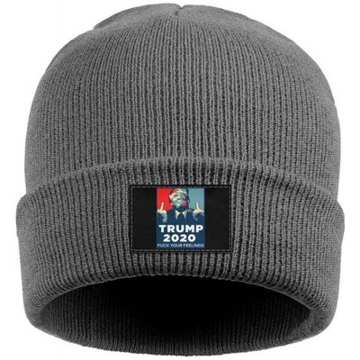 Skullies & Beanies Unisex Knit Hat Trump 45 Squared 2020 Second Presidential Term Warm FashionKnit Caps - Gray-1 - CI192E4945...