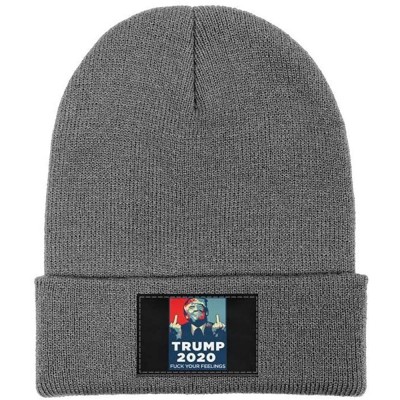 Skullies & Beanies Unisex Knit Hat Trump 45 Squared 2020 Second Presidential Term Warm FashionKnit Caps - Gray-1 - CI192E4945...