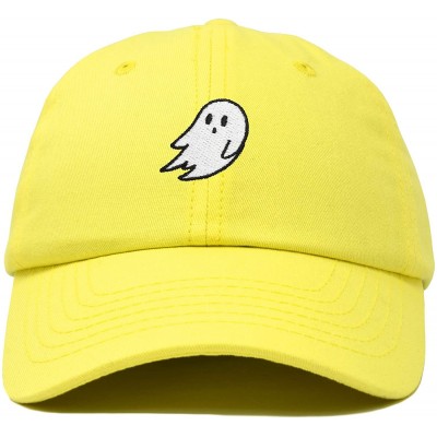 Baseball Caps Ghost Embroidery Dad Hat Baseball Cap Cute Halloween - Minion Yellow - CY18YQMT08N $9.50