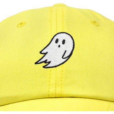 Baseball Caps Ghost Embroidery Dad Hat Baseball Cap Cute Halloween - Minion Yellow - CY18YQMT08N $9.50