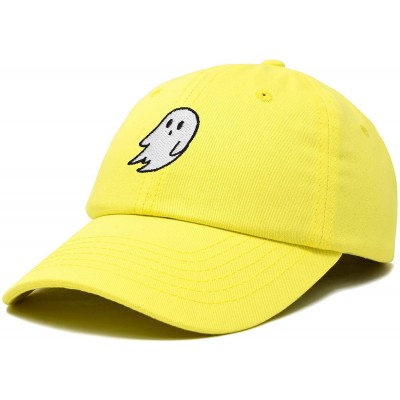Baseball Caps Ghost Embroidery Dad Hat Baseball Cap Cute Halloween - Minion Yellow - CY18YQMT08N $9.50