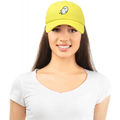 Baseball Caps Ghost Embroidery Dad Hat Baseball Cap Cute Halloween - Minion Yellow - CY18YQMT08N $9.50