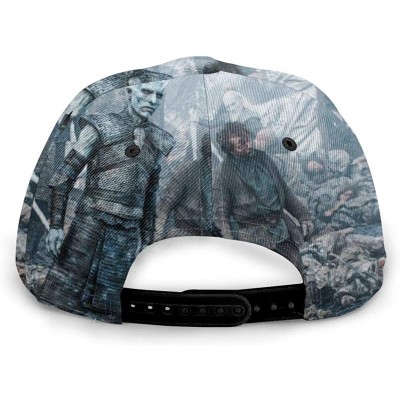 Baseball Caps Game of Thrones Unisex Lightweight Adjustable Twill Curve Brim Baseball Cap Black - CY1948S778H $26.31