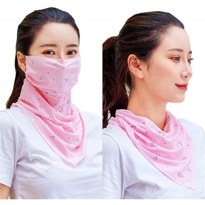 Balaclavas Women Headband Fashion Scarf Bandana Dust Face Protection Silk Facial Gowns - 3 - C7198H38DUS $25.38
