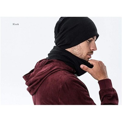 Skullies & Beanies Man Skull Cap Beanie Anchor Shark Headwear Knit Hat Warm Hip-hop Hat - Black - CI18IKWXCG2 $16.29