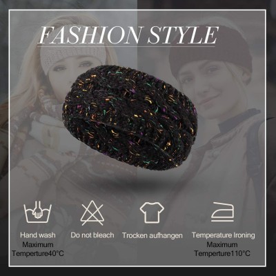 Cold Weather Headbands Headbands Knitted Warmers Suitable - Multi-color Confetti and Twist Style - C0192M9LGUS $8.28