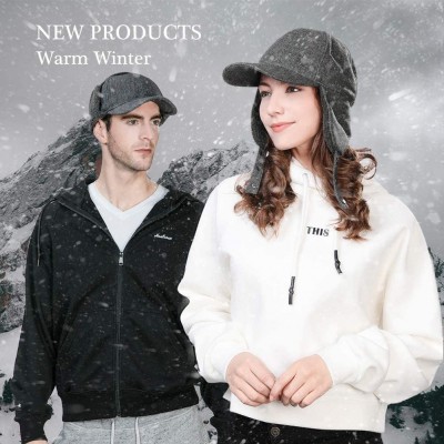 Baseball Caps Men Winter Elmer Fudd Women Earflap Baseball Cap Hunting Cold Weather Hat 56-61cm - 99726-Grey - CK18IEZRA34 $2...