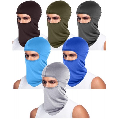 Balaclavas 6 Pieces UV Sun Protection Balaclava Full Face Mask Winter Windproof Ski Mask for Outdoor Motorcycle Cycling - CN1...