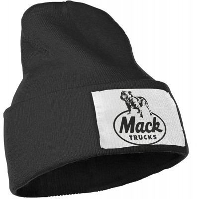 Skullies & Beanies Unisex Mack Trucks Beanie Hat Winter Warm Knit Skull Hat Cap - Black - C018KRQYHZ0 $23.02