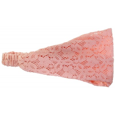 Headbands Floral Lace Headband- Hair Band- Hair Accessories- Pink - Pink - CP12MXDQJDD $9.51