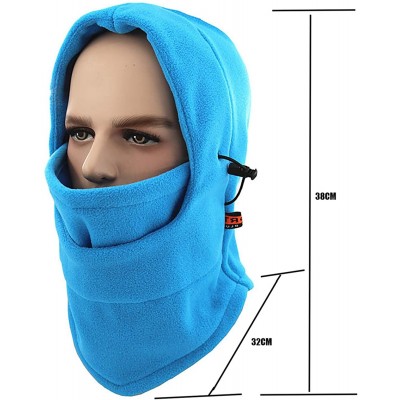 Balaclavas Balaclava Windproof Ski Face Mask Warm Fleece Ear-Flap Winter Hats Hoodie MK9 - Hunter Green - CY18LCZ4XYD $11.86