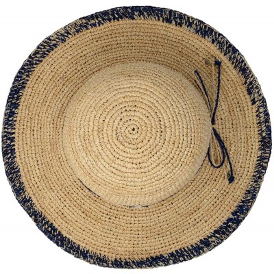 Sun Hats Women's Camille Sun Hat - Adjustable- Broad Brim- Elegant Style- Designed in Australia - Navy - CU192C88LA5 $45.42