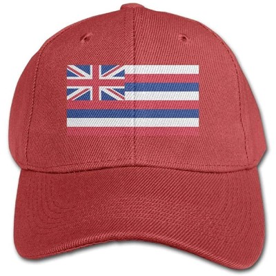 Baseball Caps Flag of Hawaii Adjustable Trucker Caps Unisex Sandwich Hats - CL18I7A2TMD $18.45