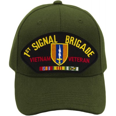 Baseball Caps 1st Signal Brigade - Vietnam War Veteran Hat/Ballcap Adjustable One Size Fits Most - Olive Green - CS18OXY8SWI ...