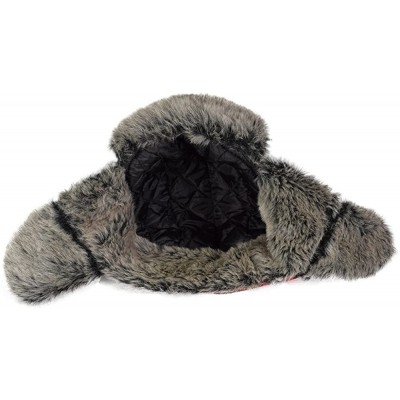 Bomber Hats Plaid Aviator Trapper Ushanka Ski Hat Trooper Winter Russian Cap with Earflaps - Red - C3189HDIU4U $14.98