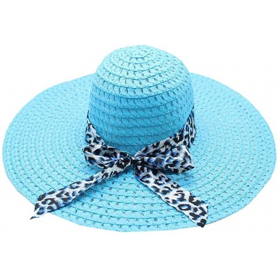 Sun Hats Beach Cap Women Print Two-Side Big Brim Straw Hat Sun Floppy Wide Brim Hats - Beige - C818QIRYSSR $10.10