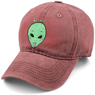 Baseball Caps Cartoon Alien UFO We Out Here Grimace Classic Vintage Jeans Baseball Cap Adjustable Dad Hat for Women and Men -...